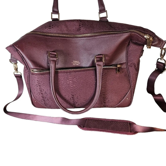 Vince Camuto Ameliah Weekend Duffle Bag in burgundy - Picture 8 of 12